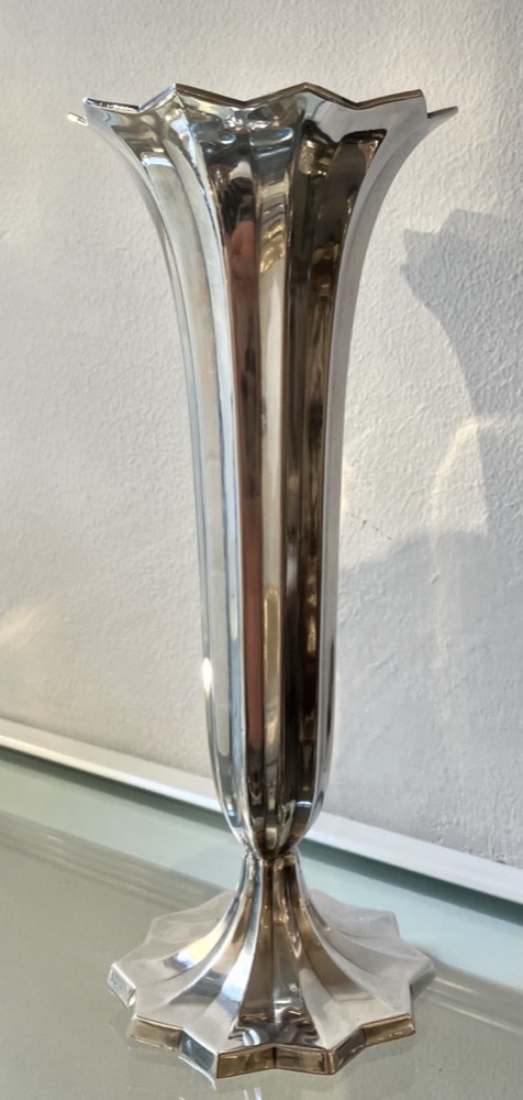 Trompetenvase aus Silber 835, Wilhelm Binder, Schwäbisch Gmünd