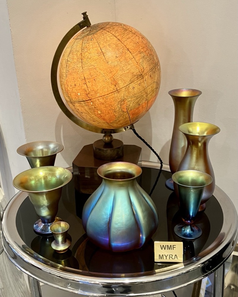 WMF Myra Glass Vases Collection, Iridescent