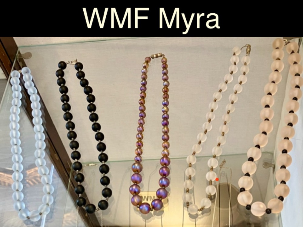 WMF Myra Glass Necklaces – Collection, White, Black, Iridescent